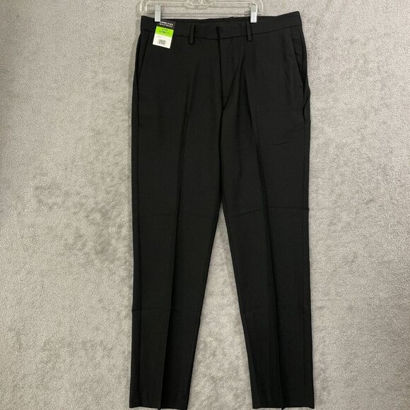 NEW Kenneth Cole Reaction Men's3 6X32 Slim Fit Techni-Cole Performance Black - Picture 2 of 7